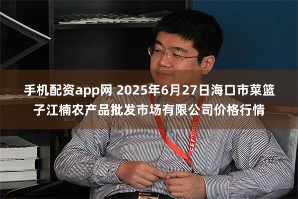 手机配资app网 2025年6月27日海口市菜篮子江楠农产品批发市场有限公司价格行情